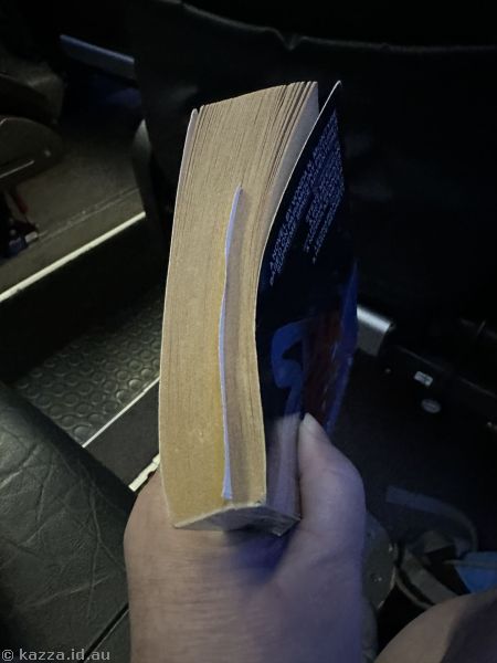 Oops, I got through a quarter of my book before I'd even arrived in Sydney