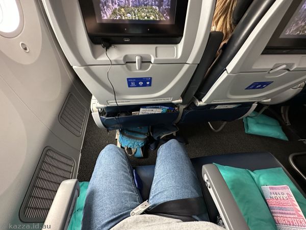 Leg room on the 787