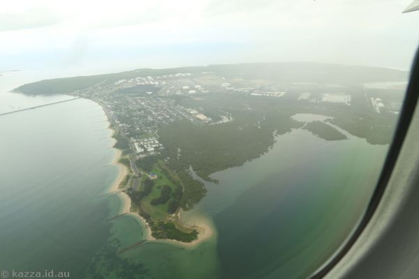 View towards Kurnell from the plane