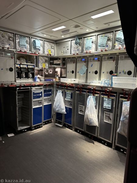 Galley at the back of the 787