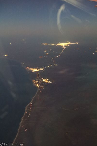 View north along the tip of Baja California