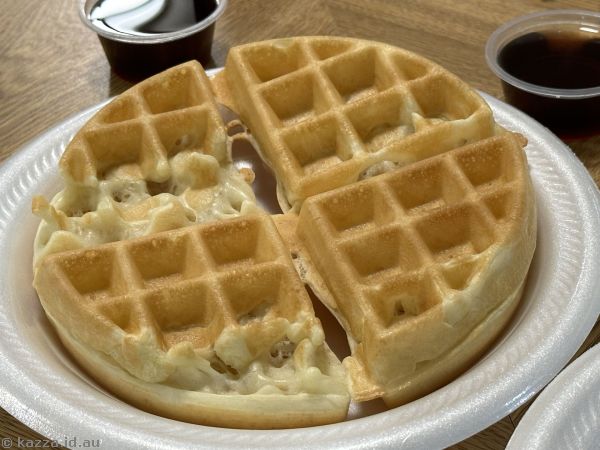 Waffle David made me for breakfast at the hotel