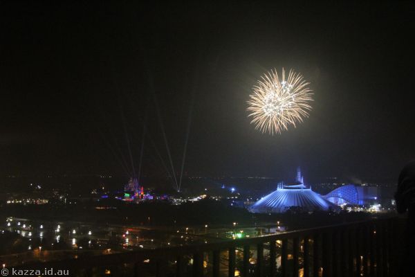Magic Kingdom fireworks from Contemporary Resort