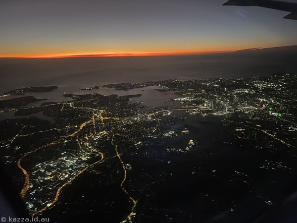 View towards Sydney Harbour and city