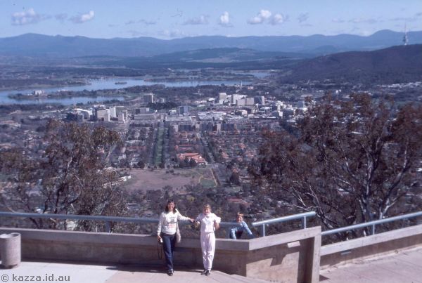 1986 - View from Mount Ainslie to Civic and Black Mountain