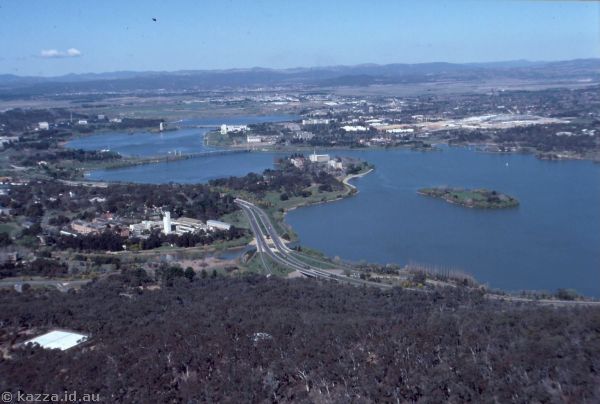 1986 - Dad's photo of the view from Black Mountain Tower