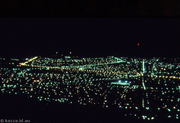 1986 - Northborne Avenue and northern Canberra from Black Mountain Tower