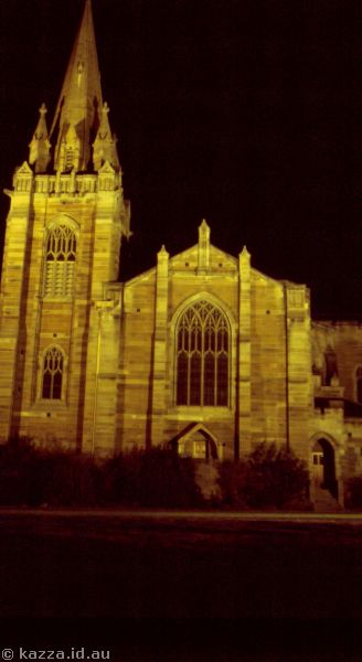 1986 - St Andrews Presbyterian Church by night