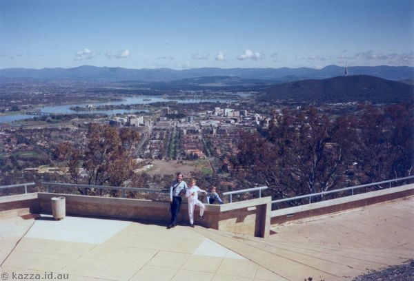 1986 - View from Mount Ainslie to Civic and Black Mountain