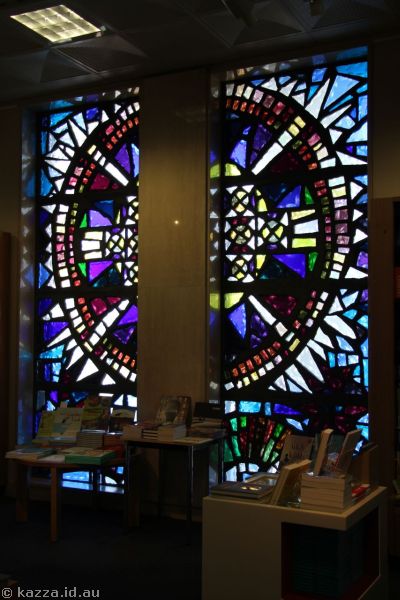 2016 - Stained glass window inside the National Library of Australia
