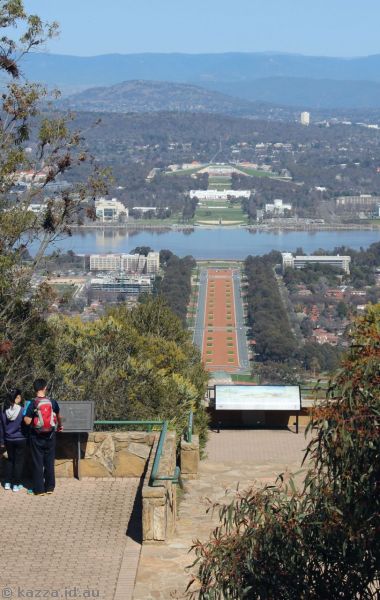 2016 - A lot more trees are at the top of Mount Ainslie, and the carpark area has been shifted a little