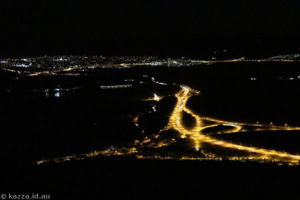 2016 - Glenloch Interchange and southern Canberra from Black Mountain Tower