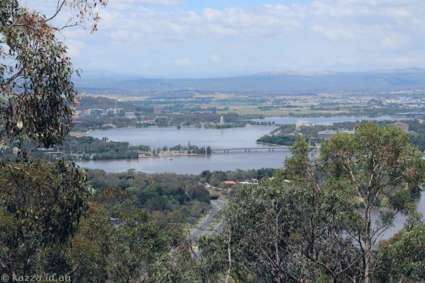2016 - View of Canberra from lookout on Black Mountain Drive