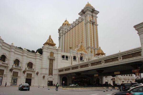 Front entrance of the Galaxy Hotel, Macau