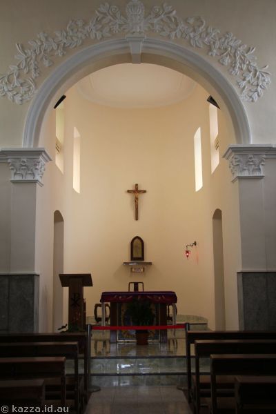 Inside the Chapel of St Frances Xavier