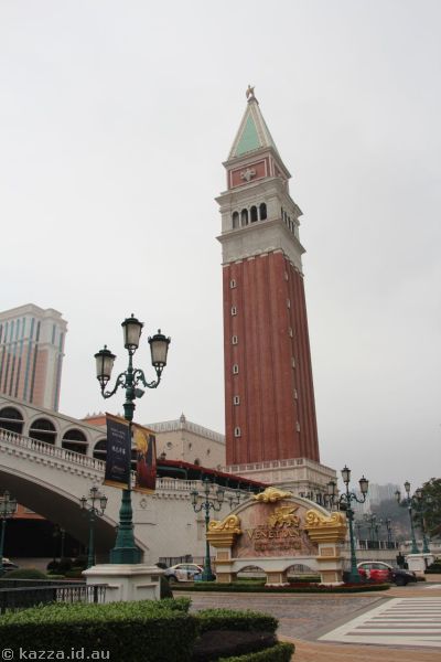 St Mark's Campanile outside The Venetian Hotel