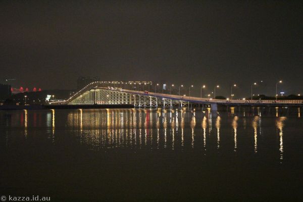 Governor Nobre de Carvalho Bridge by night