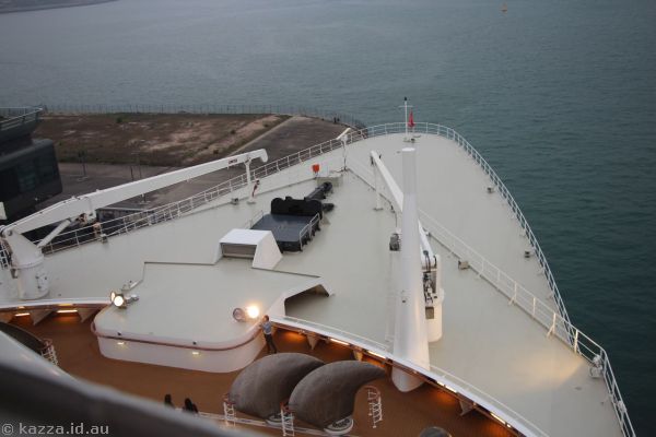 Bow from observation deck, deck 11