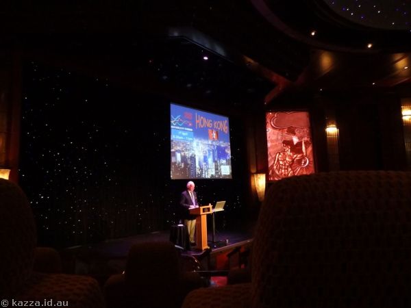 Hong Kong port talk in the Illuminations Theatre