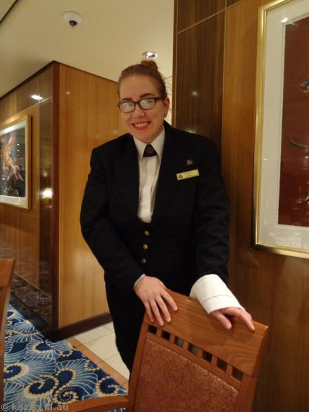 Katerina from Riga, one of our waiters