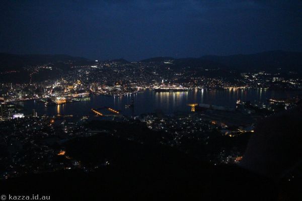 View of Nagasaki from Mt Inasa by night