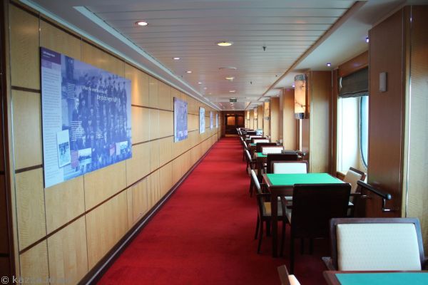 Starboard side games corridor and Maritime Quest boards