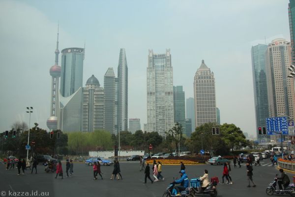 Skyscrapers in downtown Shanghai