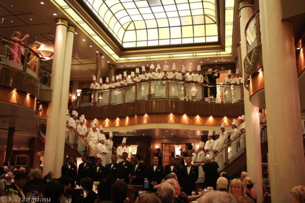 Parade of Chefs in the Britannia Restaurant