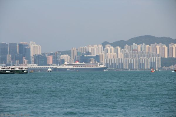 Queen Mary 2 at Kai Tak