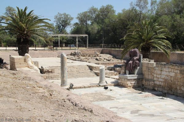 Section of Byzantine street at Caesarea