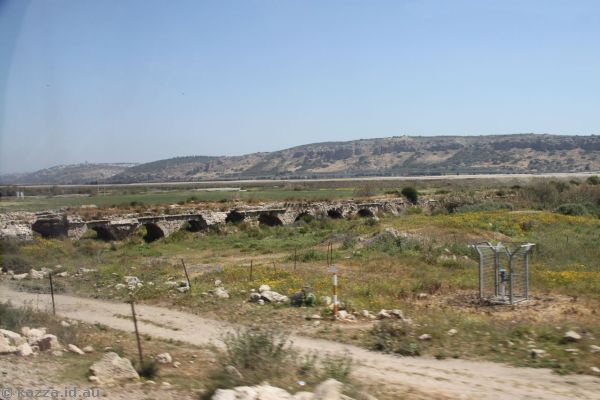 Section of ancient Roman Aqueduct near Jisr al-Zarqa