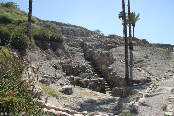 Stairway on the northern walls of Megiddo