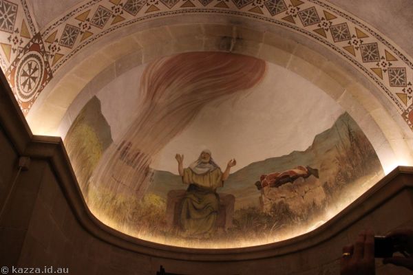 Mural of Moses in the Church of the Transfiguration