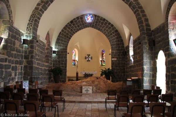 Interior of the Church of the Primacy of St Peter, Tagbha