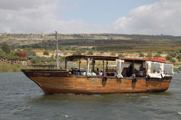 Another tour boat on the Sea of Galilee