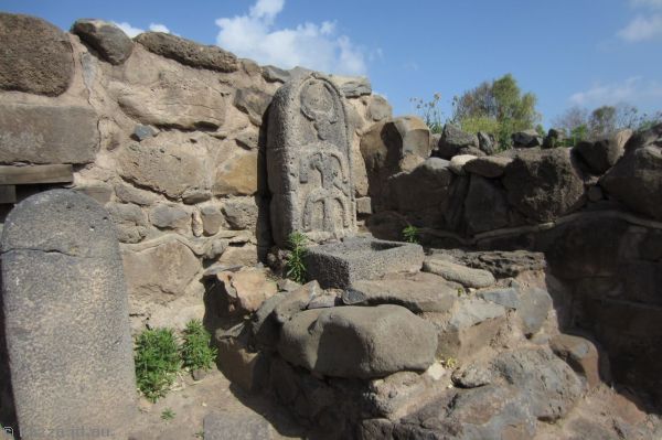 Stone chair at Bethsaida<br/>Photo by Mum