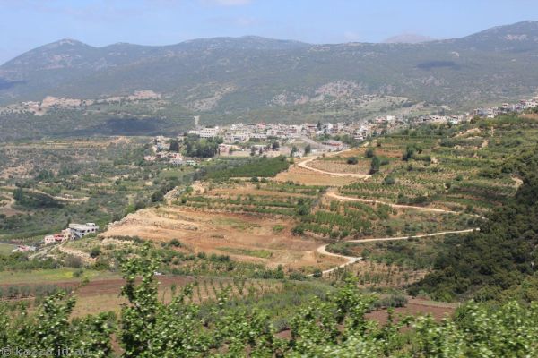Israeli countryside looking towards Ein Qiniyye<br/>Photo by Dad