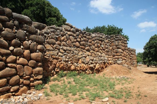 Ancient wall in Tel Dan