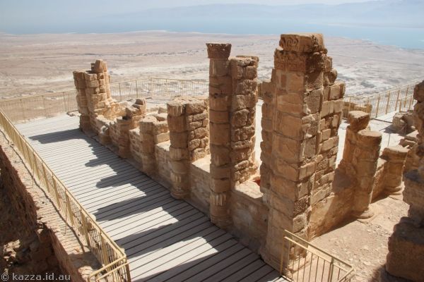 Columns in Herod's Northern Palace at Masada