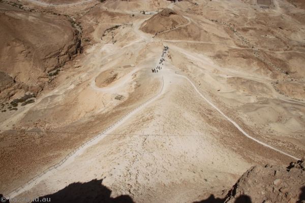 Ramp used by the Romans to breach Masada