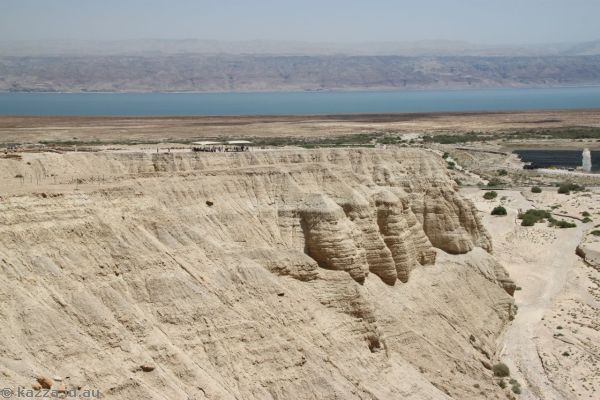Looking back towards Qumran from west of the site