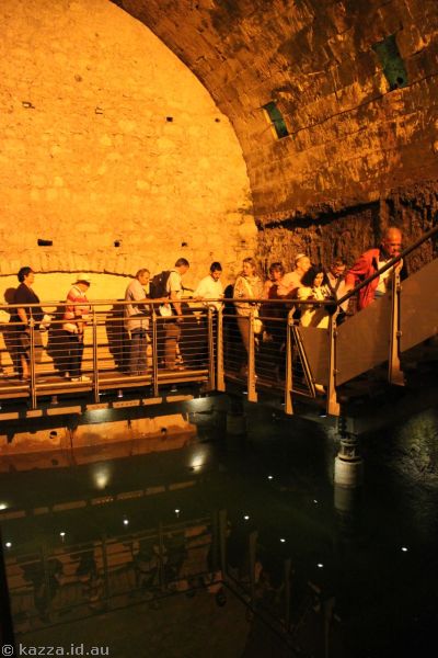 Struthion Pool in the Western Wall tunnels