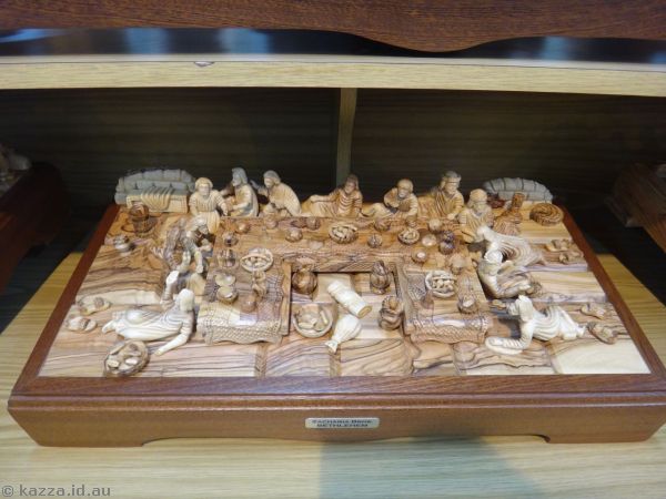 Wooden carvings of the Last Supper