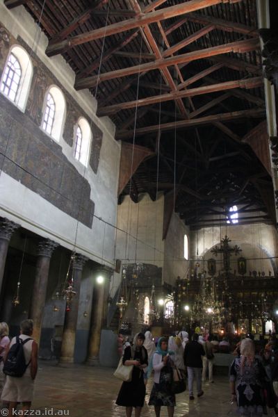 Inside the Church of the Nativity