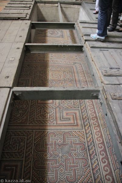 Mosaic floor in the Church of the Nativity