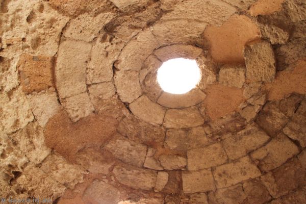 Looking out a hole at Herodium