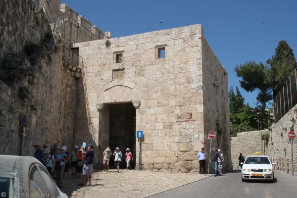 The inside of the Zion Gate