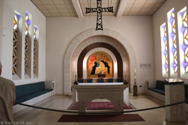 Inside St Peter in Gallicantu (The Rooster Church)<br/>Photo by Dad