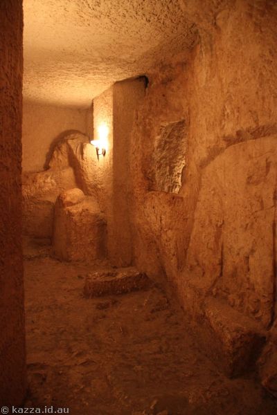 In the caves under the house