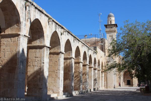 Western walls of the Temple Mount<br/>Photo by Dad